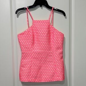 Lilly Pulitzer Costello Neon Halter Top Geo Jacquard Size 8 NWT